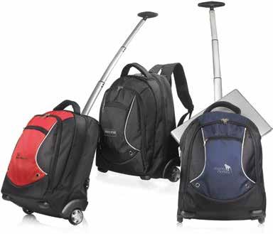 00 The City backpack trolley Denver backpack trolley PVC free, P78. - black P78.