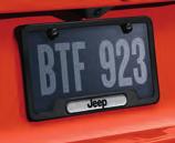 Stainless steel in Black or Polished finish, with or without the Jeep Brand logo. F. BLACK.