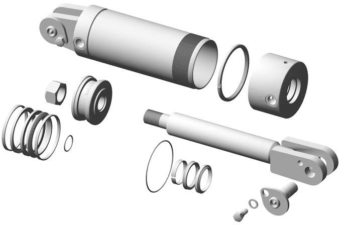 Case STX/NH TJ 0-0 Cylinders Lift Cylinder Qty per cyl 00, / x x -/ Lift cylinder (c/w pins) 0 Barrrel Piston Locking ring Cap 0 Rod Lock nut / 0 Clevis