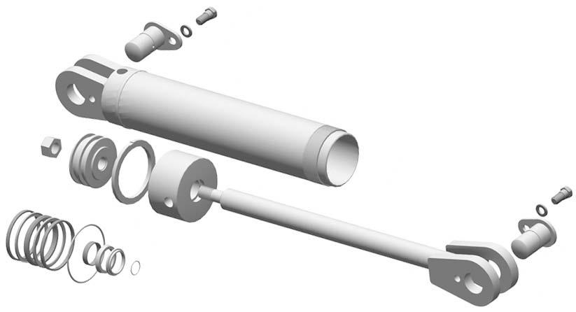 pivot frame section for angle cylinder pin parts) Barrrel Piston Locking ring Cap Rod Lock nut -/ Pin Bushing Cotter pin 0 Seal kit Hyd angle kit 0 Tilt