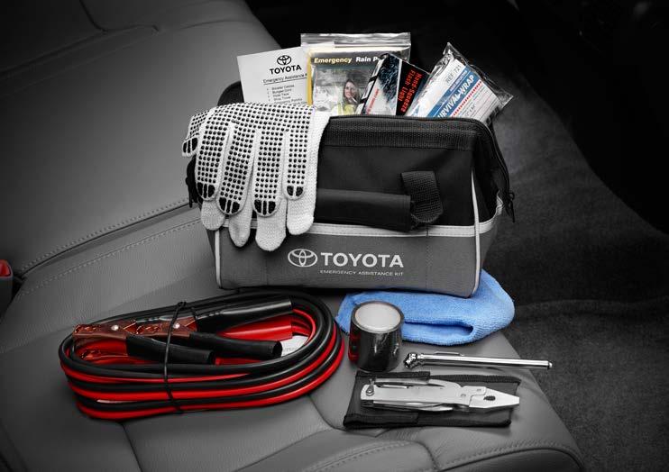 waterproof, heatreflective survival blanket; and stainless steel scissors EMERGENCY ASSISTANCE KIT This multi-functional kit contains tools you may need for unexpected emergencies.