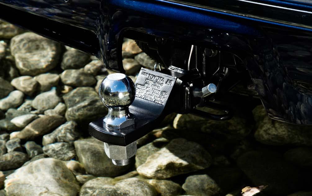 EXTERIOR BALL MOUNT 3 Work or play, use the Genuine Toyota Ball Mount to haul your boat, RV, construction materials and more.