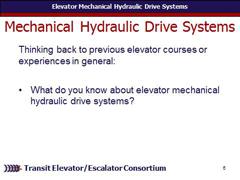 know about elevator mechanical hydraulic drive systems?
