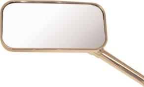 AVAILABLE IN OR SATIN FINISH R/H MIRROR COMES WITH MOUNTING STUD UNIVERSAL CRUISER MIRRORS