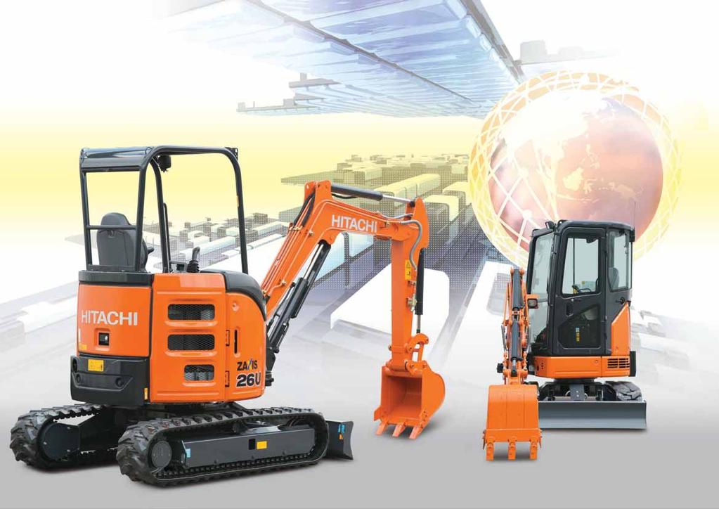 Trustworthy and User-Friendly New Compact Excavators The new series of Hitachi compact excavators has evolved even further.