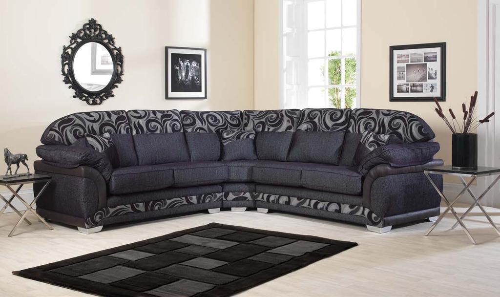 Galaxy The Galaxy range is our best selling model! This suite is available in many colours ranging from neutral to vibrant with matching contrast swirl design.