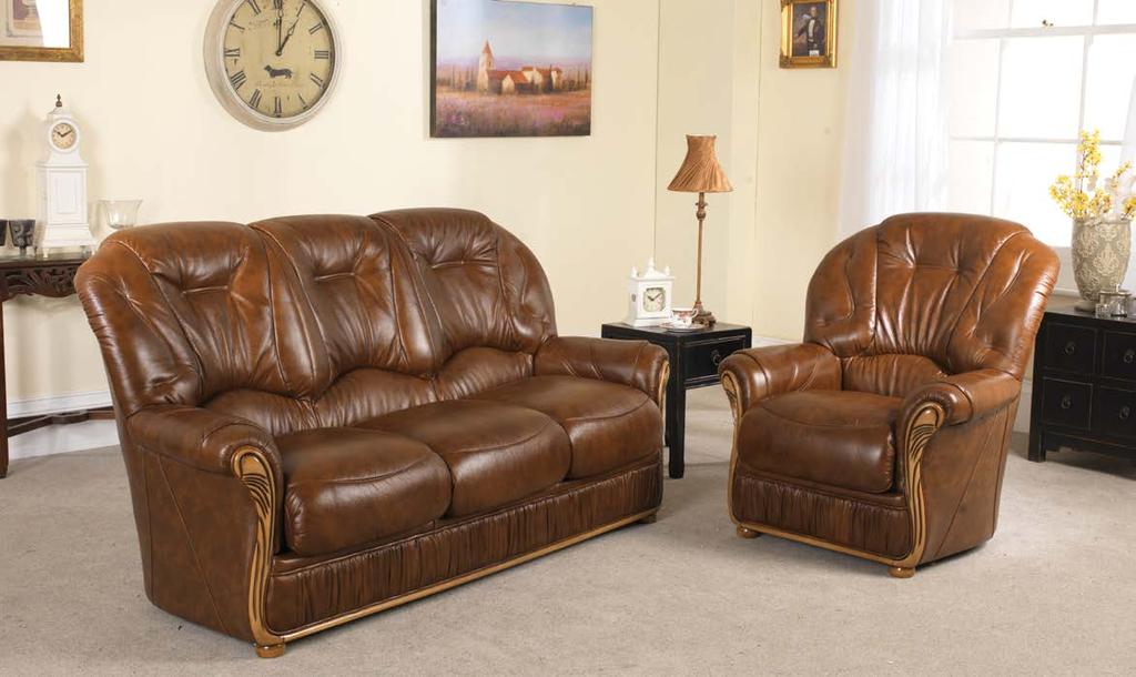 Deborah This range represents a traditional high back wing design which has stood the test of time. With its pleated front and antique wood it has proved over many years to combine comfort and style.