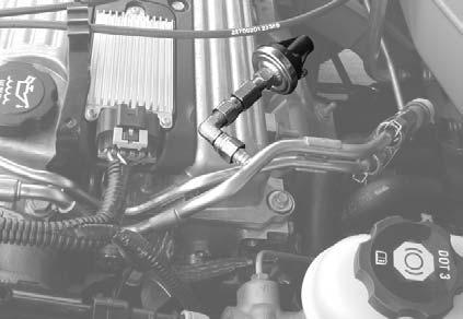 Make sure the nozzle, mounting collar, and the feed line from solenoid to nozzle, do not interfere with any systems or components of the vehicle such as the hood latching device. 2.
