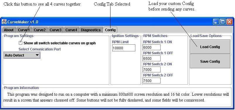12) Helpful Hints Always make sure to use the description field to describe what the ignition curve is. This is saved in the curve file, so you can remember what the curve is for later.
