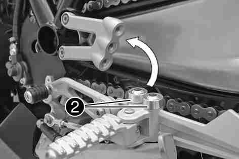 Guideline Standard Lower position The adjustable footrest bracket
