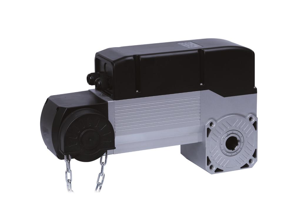 MOTORS FOR GARAGE DOORS AND ROLLING SHUTTERS fm60 Electromechanic gearmotor for industrial sectional doors up to 20 m 2 Available in two versions 230V and 400V Ideal for shafts with Ø 25.