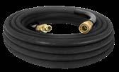 156 semper flex semper flex 4000 PSI X 100 FT HIGH PRESSURE HOSE WITH QC FITTINGS HOT/ COLD WATER RUBBER HOSE WITH SINGLE BRAIDED 3/8", 100 FT, 310 F PART # 85.238.