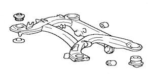 LOWER THE VEHICLE AND POSITION JACK STANDS TO SUPPORT THE