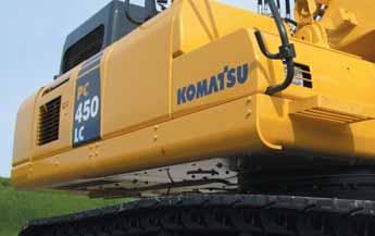 stress levels are similar to the standard excavator, despite the extra weight of the demolition machine. Durability is a key feature.
