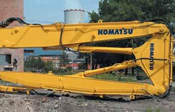 HYDRAULIC EXCAVATOR PC450-8 Demolition first boom Designed from the outset to suit both excavation duties and demolition work.