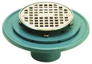 53 1 200 NO HUB CAST IRON FLOOR SINK - PORCELAIN 2" WITH 12" SQUARE X 6" DEEP WITH PORCELAIN GRATE AND ALUMINUM DOME STRAINER 3" WITH 12" SQUARE X 6" DEEP WITH
