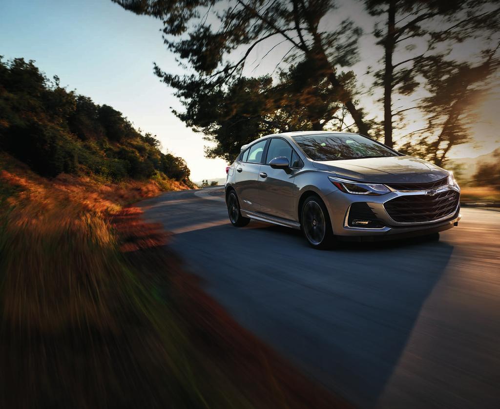 PERFORMANCE Cruze Premier Hatchback in Silver Ice Metallic with available RS Package. PREMIER HATCH OFFERS 37 MPG HIGHWAY 1 WITH 1.4L TURBOCHARGED ENGINE 153 HORSEPOWER 1.