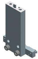 Clamping profile (1x), countersunk screws per DIN 7500 M5 (2x), set