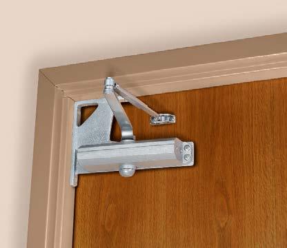 Special Mounting Options Corner Brackets:» Installation when the closer cannot be mounted to either the door or the frame» Bracket is mounted on the upper