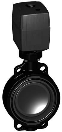 Butterfly valve type 140 PVC-U 24V Without manual overrie Moel: Ï Connecting imension: ISO 7005 PN 10, EN 1092 PN 10, IN 2501 PN 10, Ï Overall length accoring to EN 558-1, ISO 5752 Ï Voltage 24 V