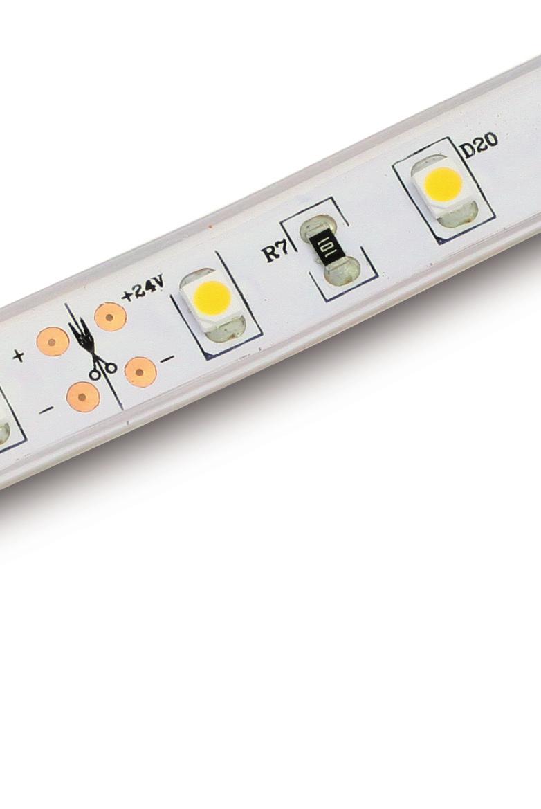 Key eatures Energy efficient LE flexible linear light strip for continuous consistant color in linear applications Ideal for exterior cove, undercounter/cabinet, lighting accents Complete with