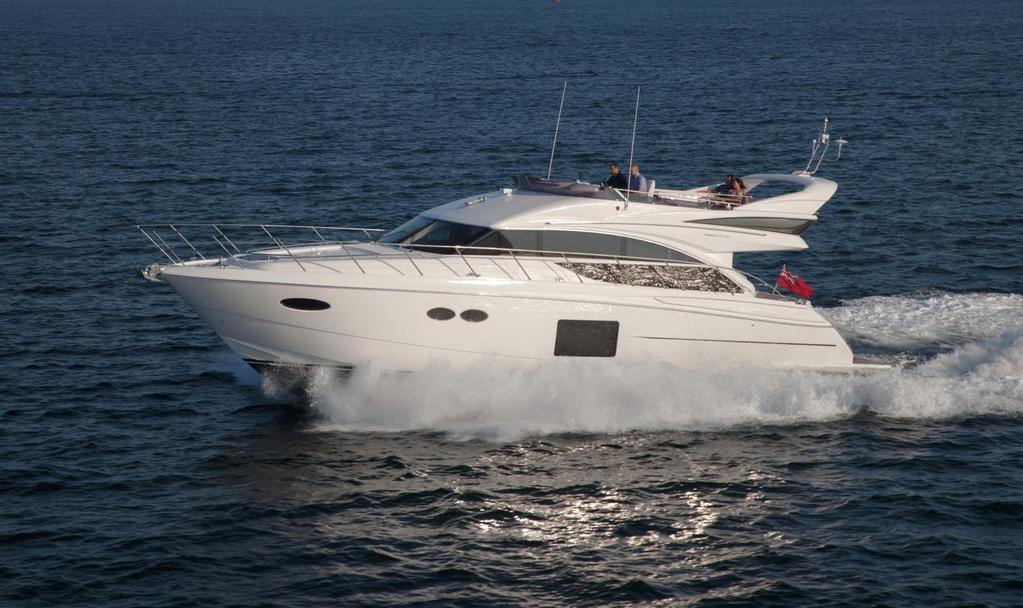 New PRINCESS P56 Yard No: P56056 Twin Volvo D13-800, 800hp each diesel engine White Hull Walnut Interior Wood Gloss Finish Electro-Hydraulic Powered Bimini Reverse Cycle Air-conditioning Variable