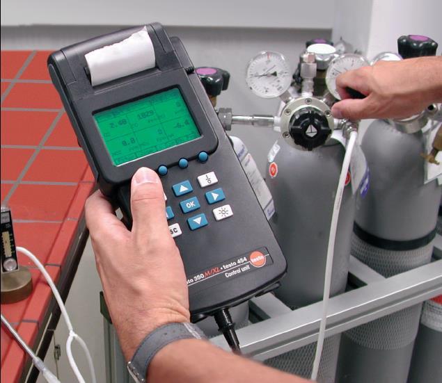 Equipment and methods The measurements of nitrogen oxides, oxygen and temperature have been performed with Testo XL/454.