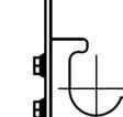Install the adjuster bracket, adjuster bolt and the clamp block body on each mounting bracket, as shown in the diagram below.