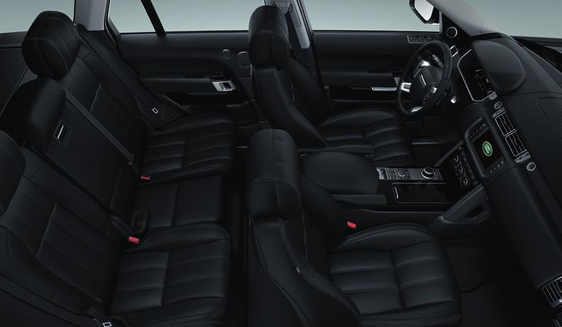 is available in Grained leather on Range Rover models, Oxford leather on HSE and