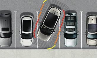 Reverse Traffic Detection* Using radar detectors in the rear of the vehicle the system is designed to warn you about potential collisions during reversing maneuvers.