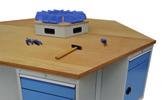 Workbenches and workstations 6-fold-workbench Drawers with full extension 100%