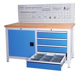 81.103A 1500 x 450 perforated panel (without hooks) Workbench lifting system Dynamical load max. 450 kg Static load max.