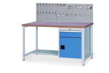 Workbenches and workstations Workbench R 18-24 Drawers with full extension 100%, load capacity 100 kg Drawer interior dimensions: 450 x 600 mm Total load capacity 1000 kg Delivery completly assembled