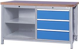 Workbenches and workstations Workbench R 24-24 Drawers with full extension 100%, load capacity 100 kg Drawer