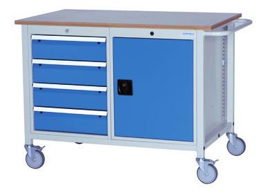 mm - load capacity 70 kg Drawers with front height 75 mm and more - load capacity