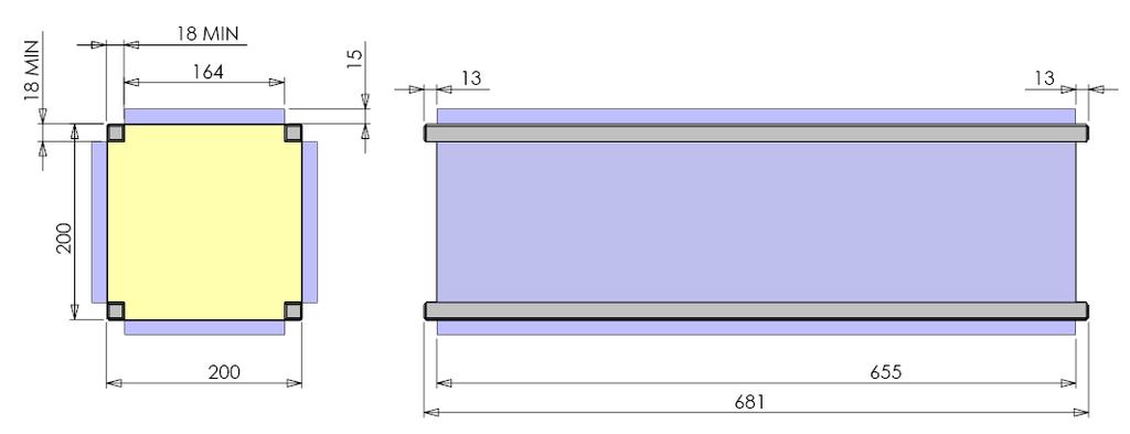 15- inch (38-cm) mechanical interface within a standard Microsat (30 cm x 30 cm x 68 cm) or ESPA-class (60 cm x 60 cm x 98 cm) payload volume.