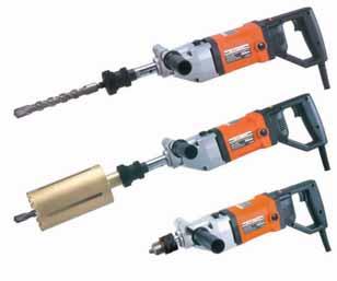 Quick-release Adaptor & Chuck (Optional) Quick-Release adaptor for fast, tool-free switching of diamond core cutter.