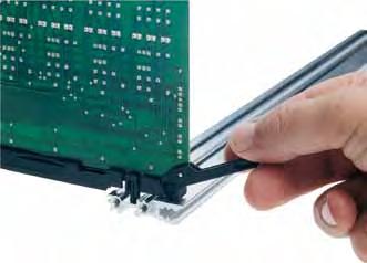 This card guides are snap in and can be secured with screws.