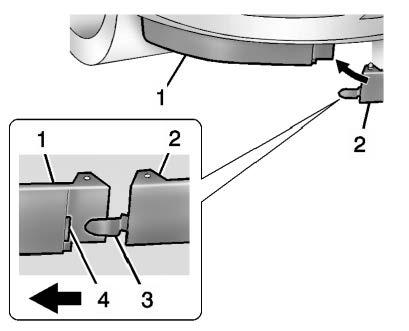 Front Air Deflector With Tabs Shown, Without Tabs Similar 1. Outer Air Deflector 2. Inner Air Deflector 3. Tab 4. Slot The front air deflector directs the airflow under the vehicle.
