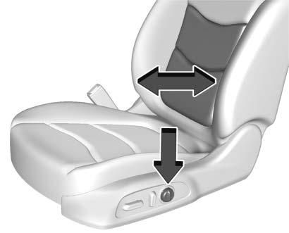 To adjust the seatback, see Reclining Seatbacks 0 55. Lumbar Adjustment If equipped, press and hold the front or rear of the control to increase or decrease lumbar support.