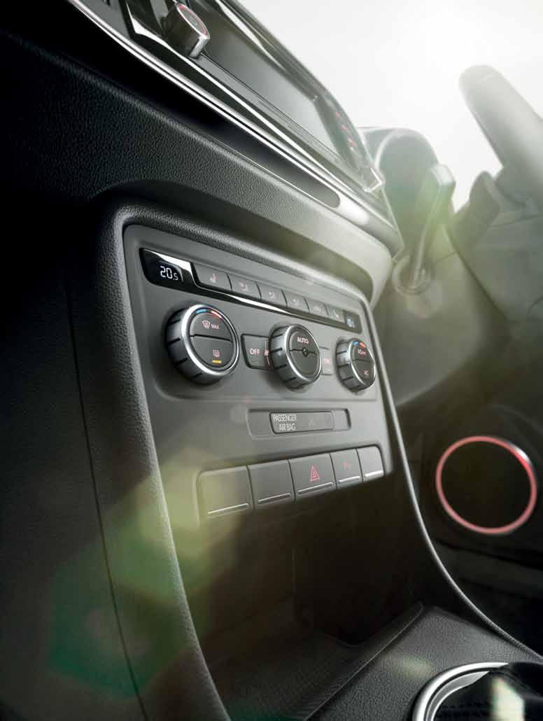 Optional equipment Interior 24 25 The 2Zone electronic climate control with automatic air recirculation features separate controls for both the driver and front passenger, enabling both to adjust the