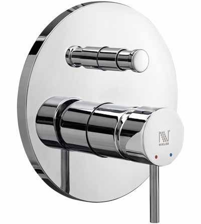 FAUCETS CHROME CONCEALED SHOWER 2 WAYS SINGLE LEVER CONCEALED MIXER 2-WAY DIVERTER FLOW RATE: 12L/MIN CHROME-PLATED FCD.01.001.