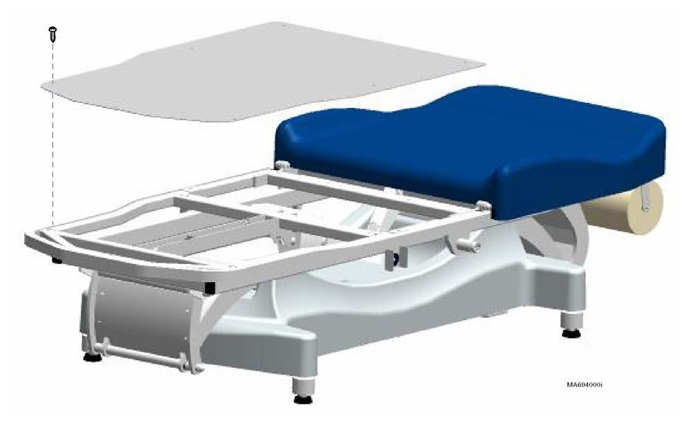 Access Procedures Seat Section Cover (early models only) Removal / Installation Refer To: Exploded Views / Part Numbers.