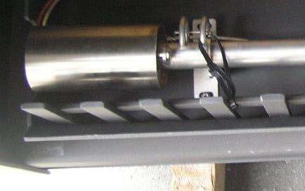 Fig 1.9 (Showing the Rail burner tube inside the heat shield.