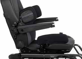Getting seated Carony accessories 41 Thigh and torso support Fitted anywhere along the slit along the backrest or under the seat, the premium adjustable torso