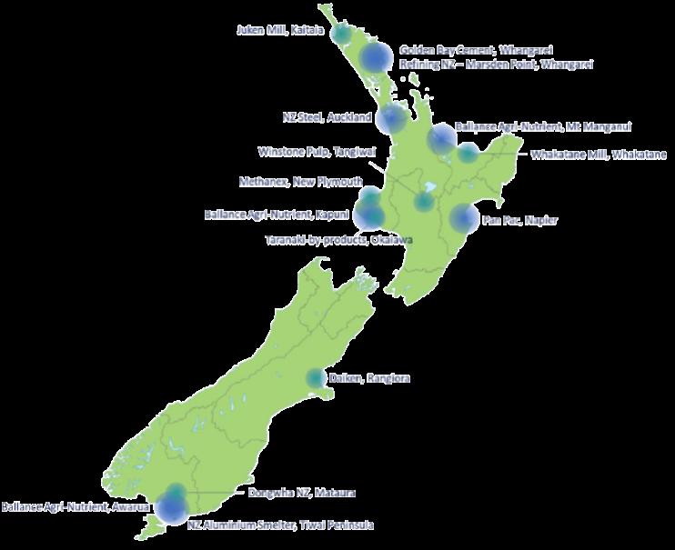 ENERGY INTENSIVE INDUSTRIES IN NZ EITE* Locations 30,000 $2 bn EITE FTE employees Annual employee wages Includes Refining NZ, NZ Steel, NZ Aluminium Smelters, Fonterra, Methanex Significant direct