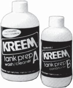 Kreem Professional Fuel Tank Liner Kreem Fuel Tank Liner is designed for use as a preventive maintenance product in metal and fiberglass tanks, new or old; containing gasoline, gasohol, or diesel.