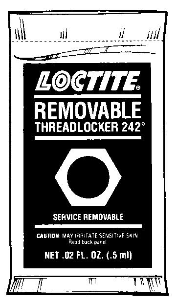 449-20237 (242 ) (271 ) 449-19960 Refill (242 ) 449-19961 Refill (271 ) Loctite Threadlockers Job-Size Display Single job-size packs of our most popular threadlocking products packaged in a