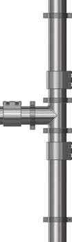 T * optional Has to be capable of accommodating the weight of the pipe including its contents e.g. a saddle or pipe support Fixed point Must absorb axial forces, e.