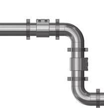 The pipes should be fixed and supported. Shear Force see Lateral Displacement (Page 40).